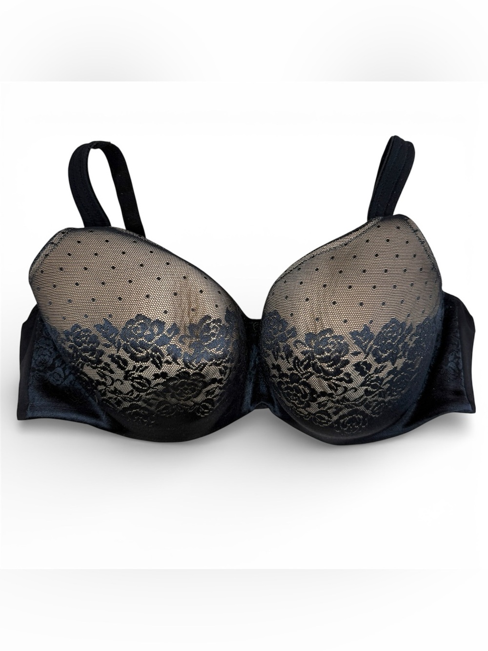 Soma Intimates Womens Black Lace Stunning Support Full Coverage Bra Size 40DD